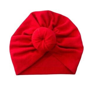 Red baby turban